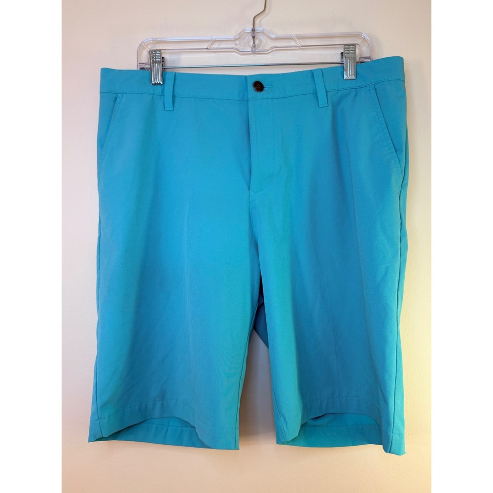 Adidas Primegreen Golf Shorts Mens 34 Turquoise Blue Recycled Performance